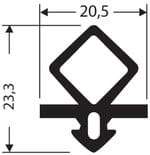 Uszczelka chłodnicza JCR-030