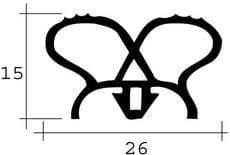 Uszczelka chłodnicza JCR-010